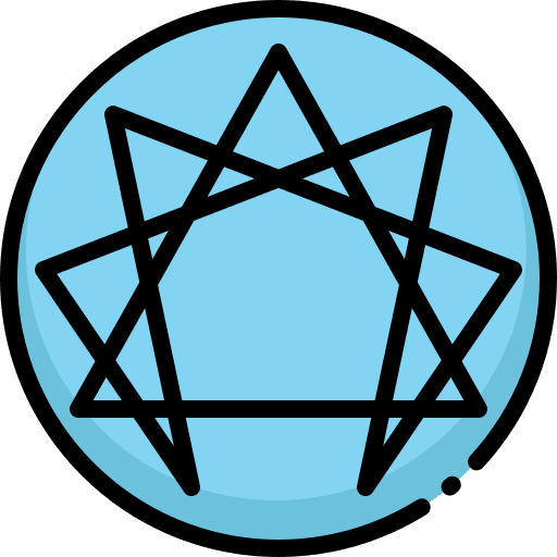 Enneagram wellness shapes and symbols meditation icon