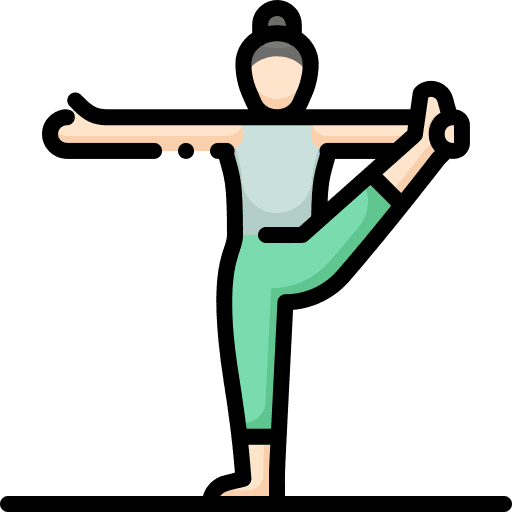 Yoga relax meditation woman icon