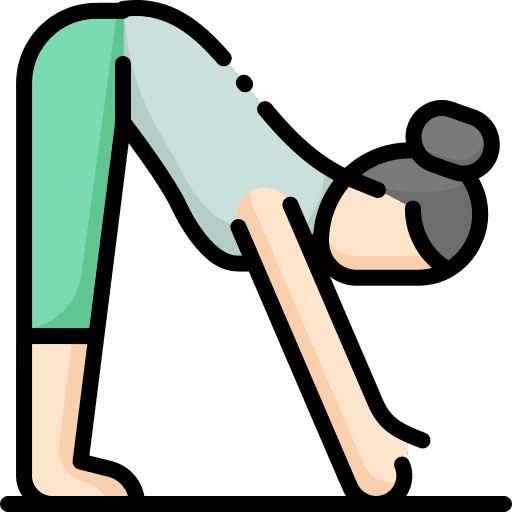 Yoga woman relax exercise icon