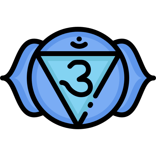 Ajna meditate symbol yoga icon