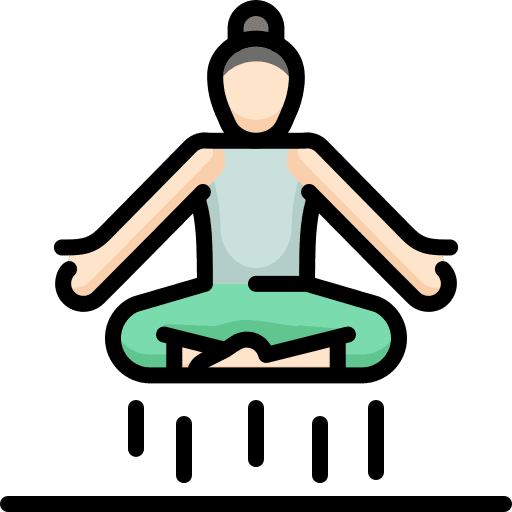 Levitation levitation meditation exercise icon