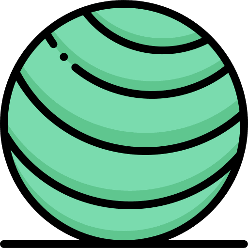 Yoga ball wellness meditation pilates icon