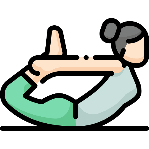 Yoga wellness exercise relax icon