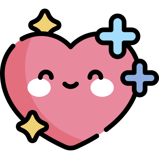 Heart body positive wellness icon