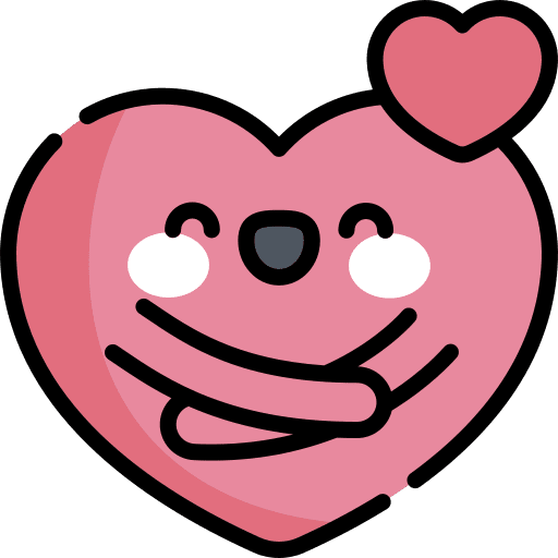 Heart wellness caring acceptance icon