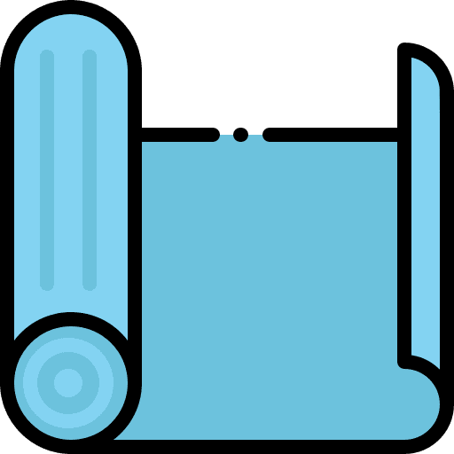 Yoga mat meditation wellness shapes and symbols icon