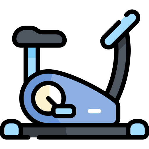 Bike static wellness cycling icon