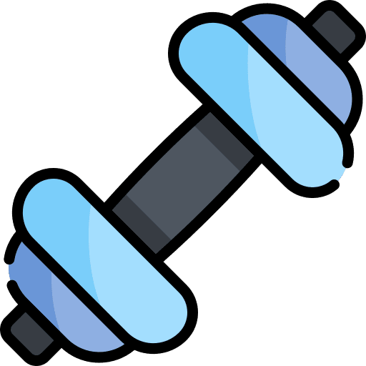 Dumbbell weight tools and utensils dumbbell icon