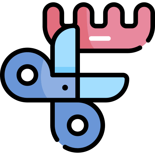 Hair cut beauty head hair cut icon