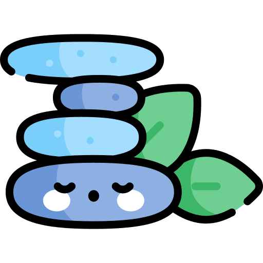 Peace stones acceptance wellness icon