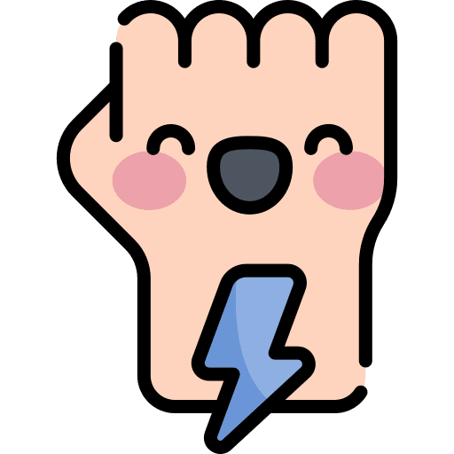 Strong wellness strength fist icon