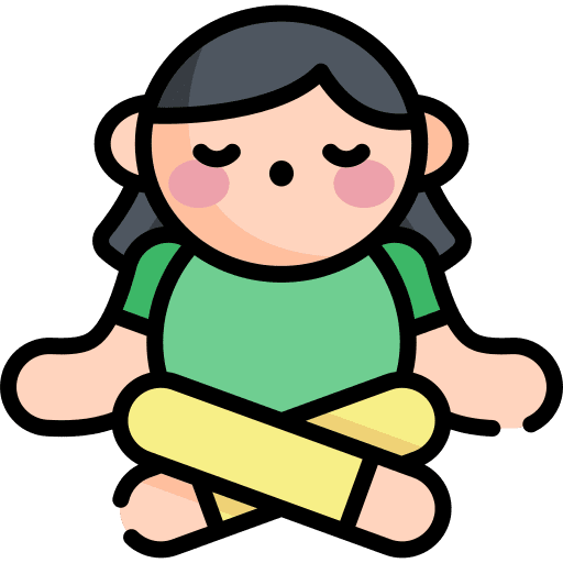 Yoga exercise poses relaxing icon