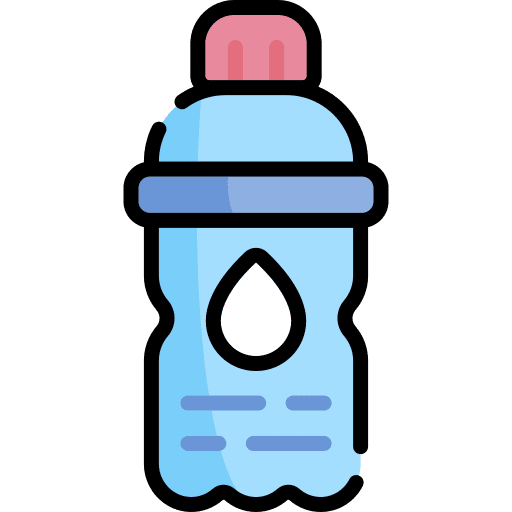 Water bottle water healthy food icon