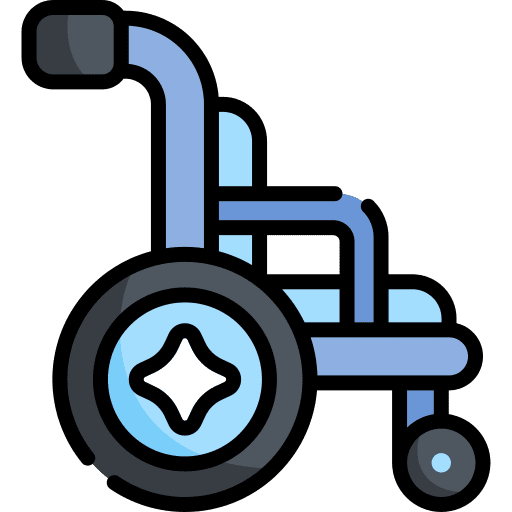 Wheelchair handicapped handicap transport icon