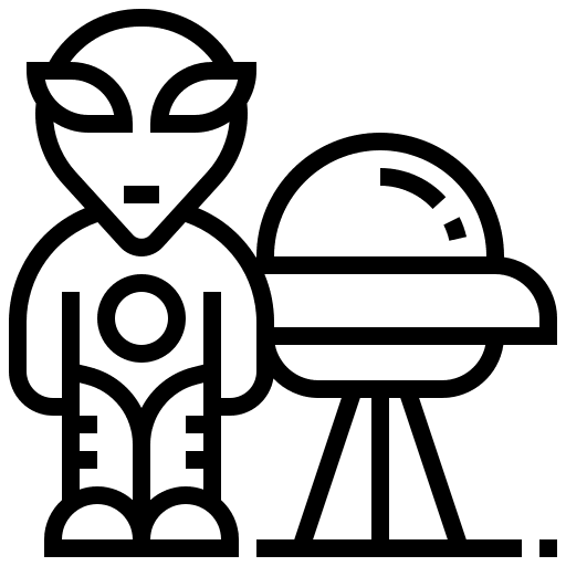 Alien galaxy space miscellaneous icon