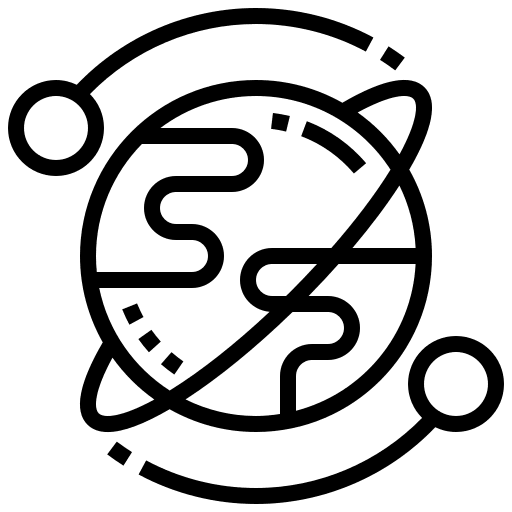 Earth world rotation nature icon