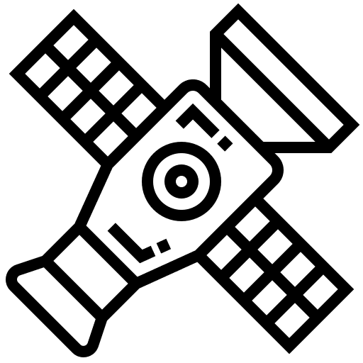 Satellite earth signal planet earth icon