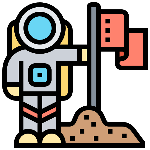 Astronaut space suit occupation people icon
