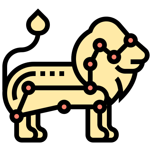 Constellation astronomy leo constellation icon