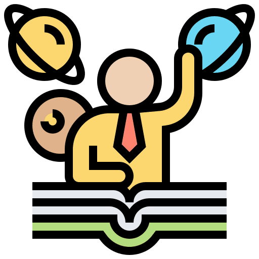 Guide astronomy guide education icon