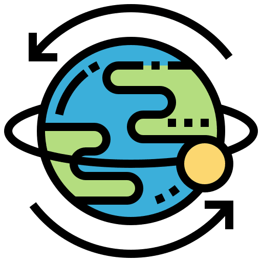 Universe planets stars cosmic icon