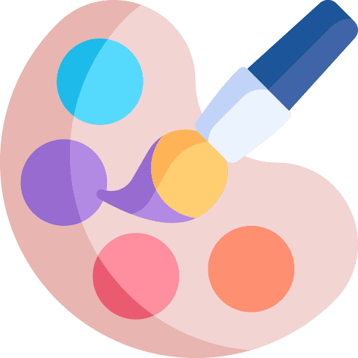 Palette interface artistic painter icon