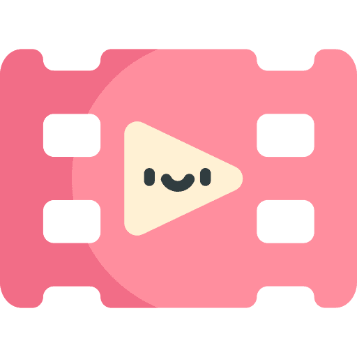 Video player interface ui movie icon