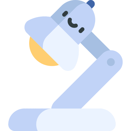 Desk lamp furniture and household desk lamp technology icon