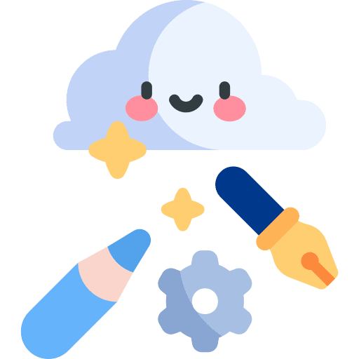 Pencil creativity pen design icon