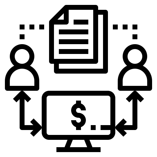 P2p lending finance p2p icon
