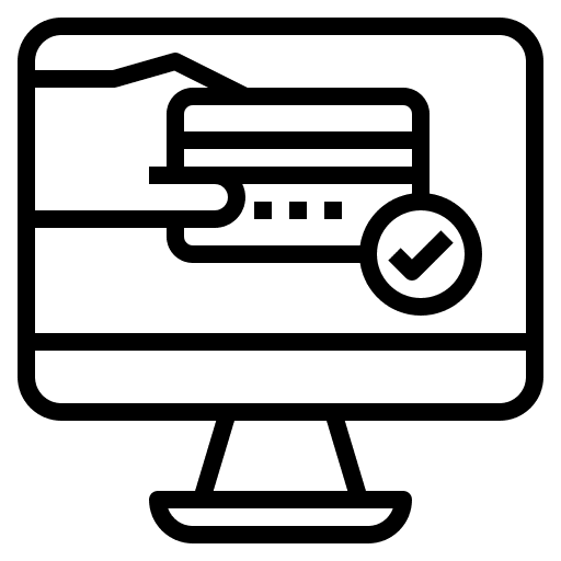 Payment gateway business and finance online icon