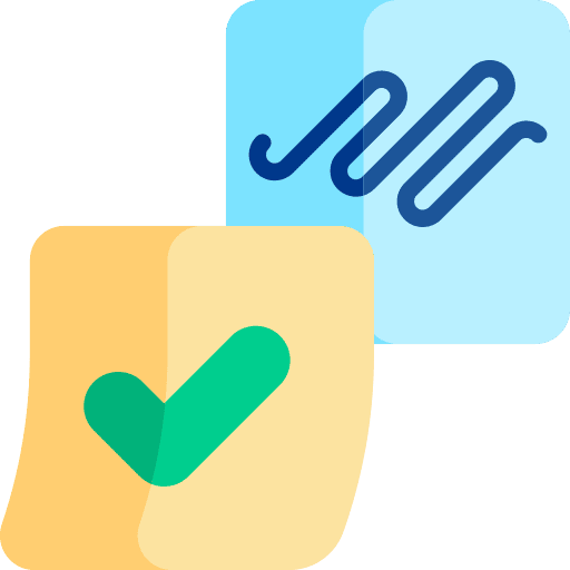 Post it files and folders office material stack icon