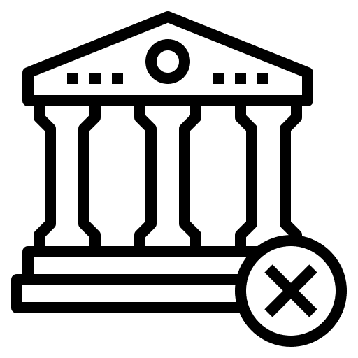 Unbanked bank unbanked padlock icon