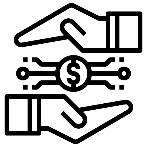 Dollar coin cash payment method dollar coin icon