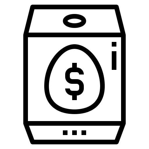 Incubator business and finance dollar incubator icon