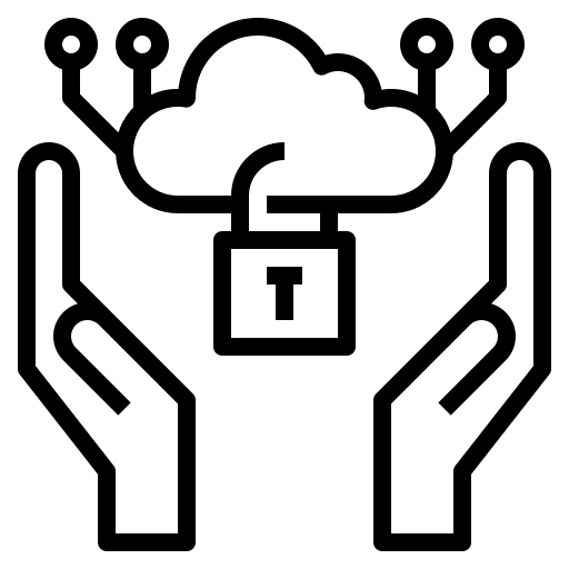 Regtech regulation cloud secured icon