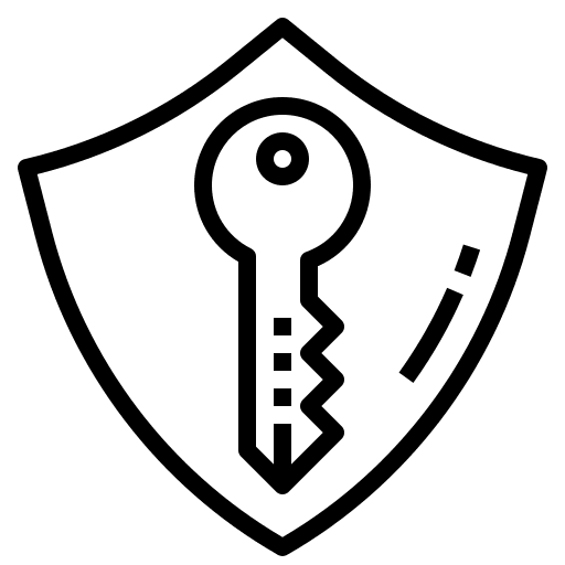 Security configuration interface shield icon