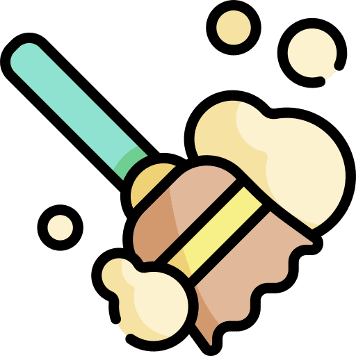 Broom cleaning broom sweeping icon