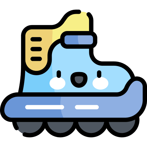 Roller skate skate fashion hobbies and free time icon