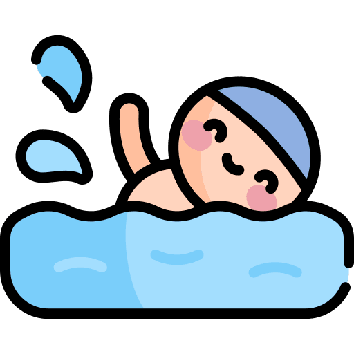 Swimming sea sports and competition swimming pool icon
