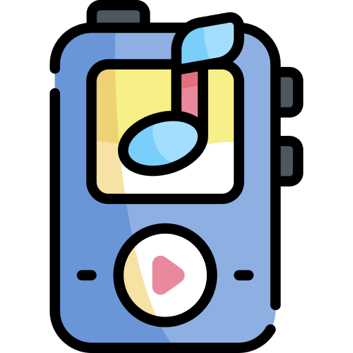 Music audio player earphones electronics icon