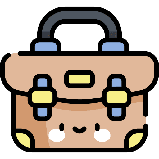 Suitcase briefcase portfolio fashion icon