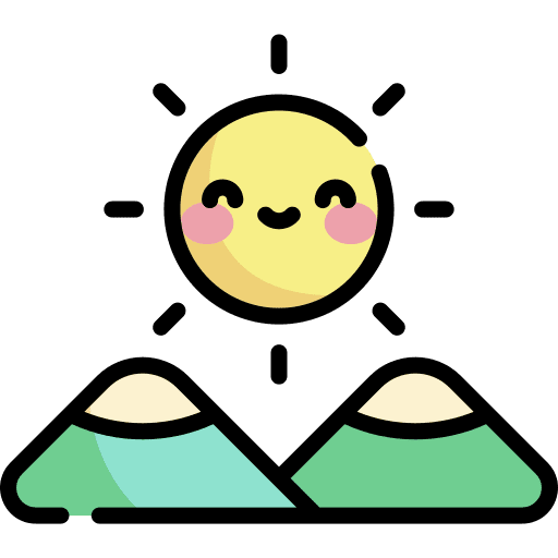 Sunrise sunny sunrise nature icon