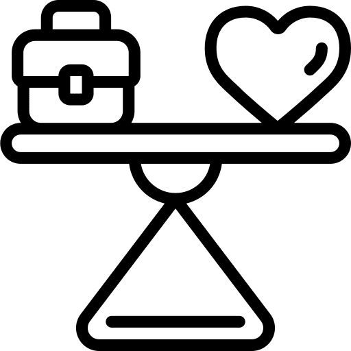 Balance wellness heart ph balance icon