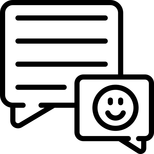 Feedback feedback smiley communications icon