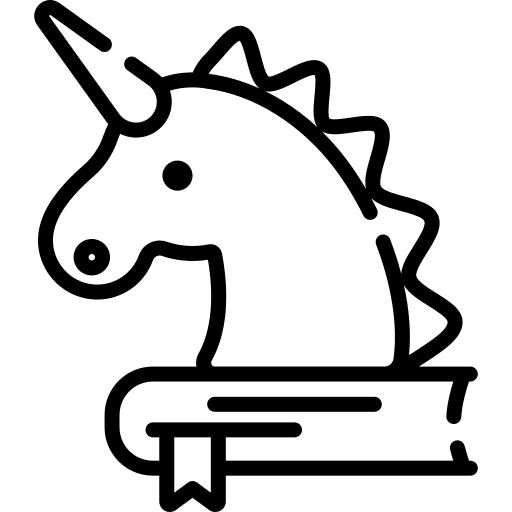 Fantasy kid library legend icon