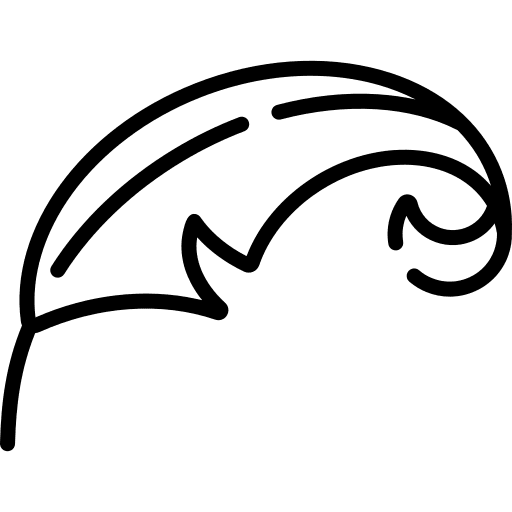 Feather pen soft feather pen quill icon