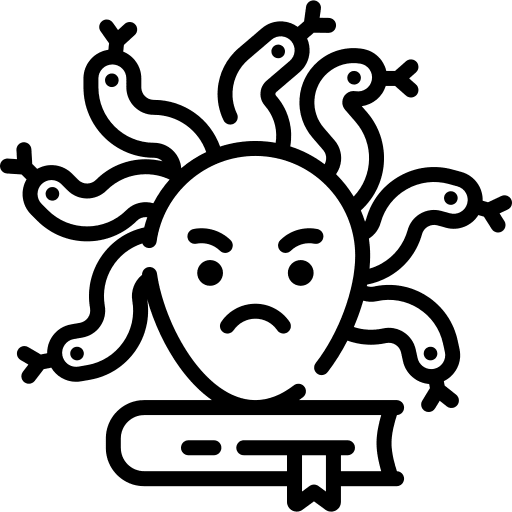 Myth medusa myth education icon