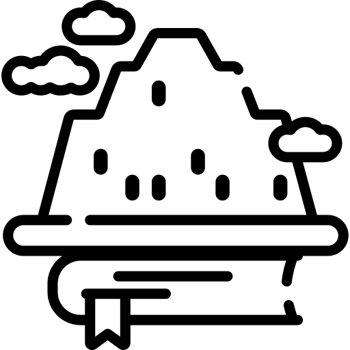 Utopia literature text book icon