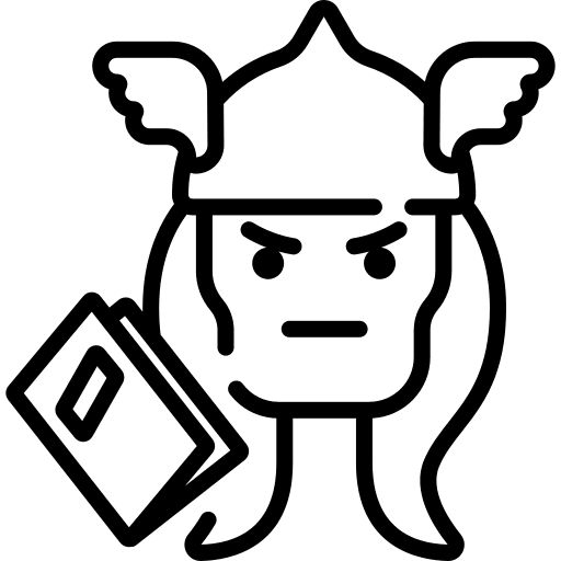 Comic book viking comic book education icon